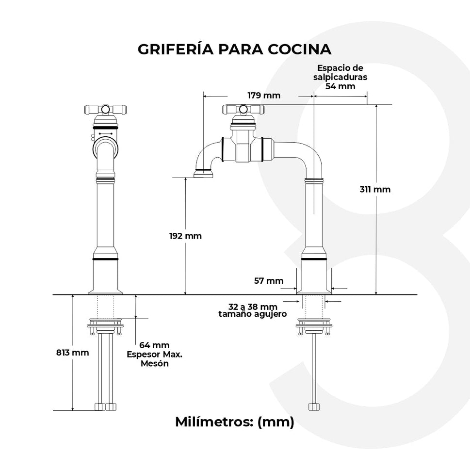 Grifería De Bar Diseño Industrial