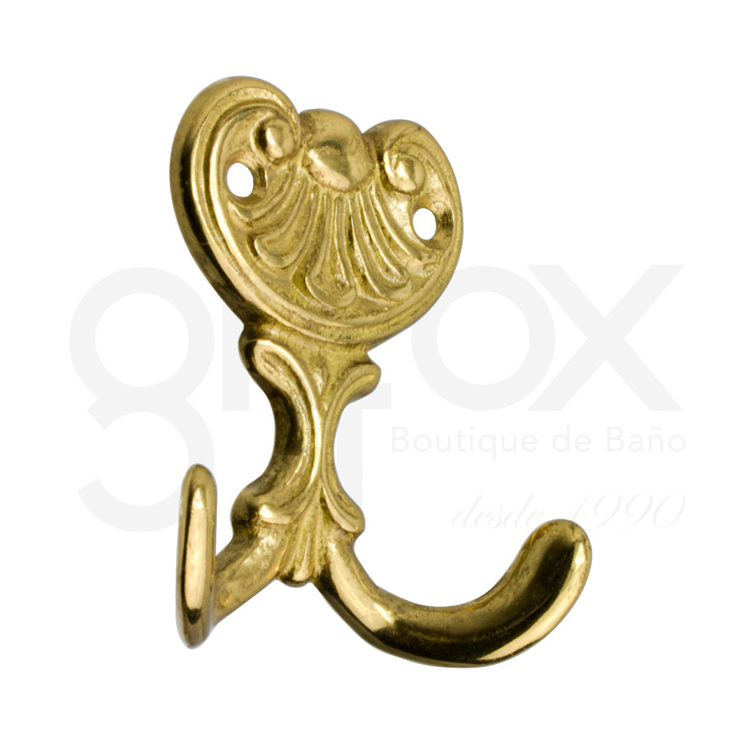 Percha Roko Doble 70Mm Dorado