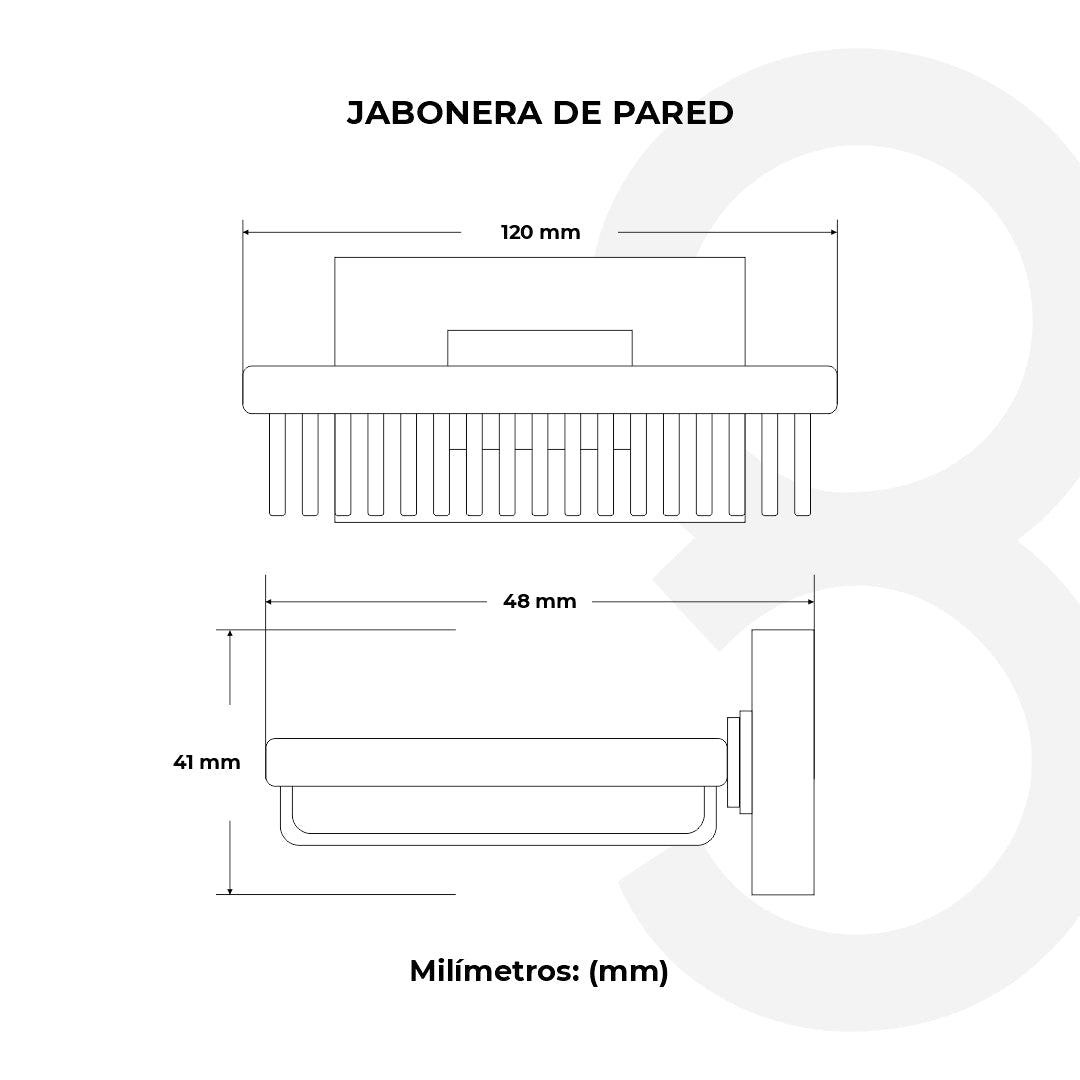 Jabonera Rejilla Instalación A Pared