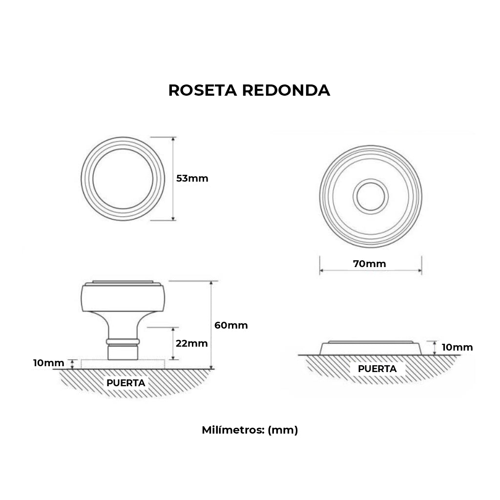 Cerradura Pomo / Puertas Interiores