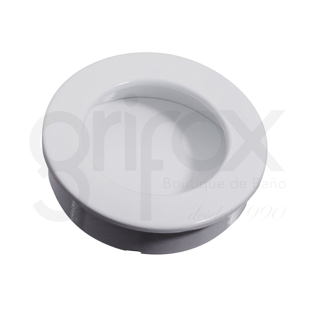 Cazuela Redonda mediana 5Cms blanco/Knob