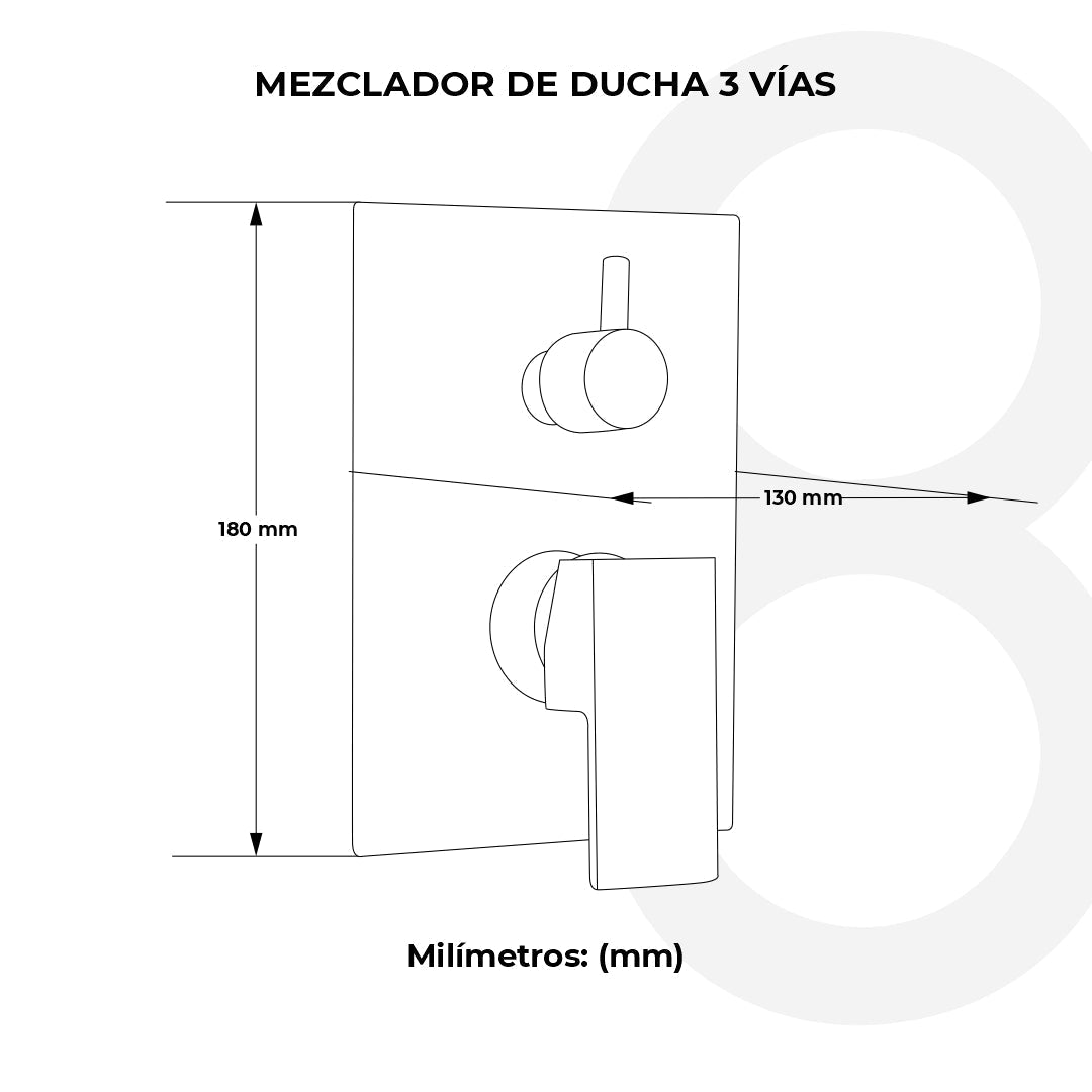 Mezclador De Ducha 3 Vías