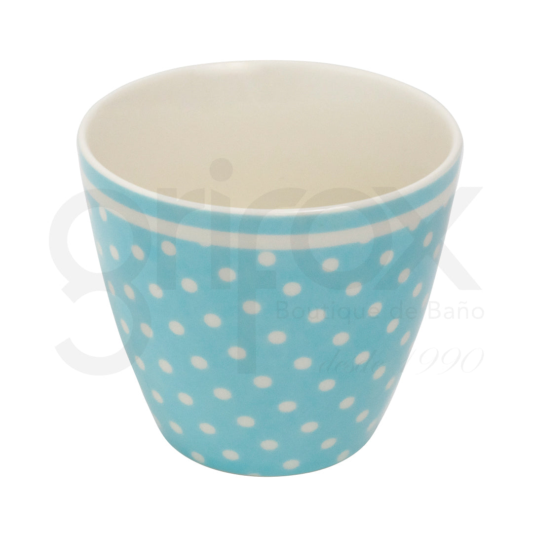 Taza Chocholate Azul Celeste Pale