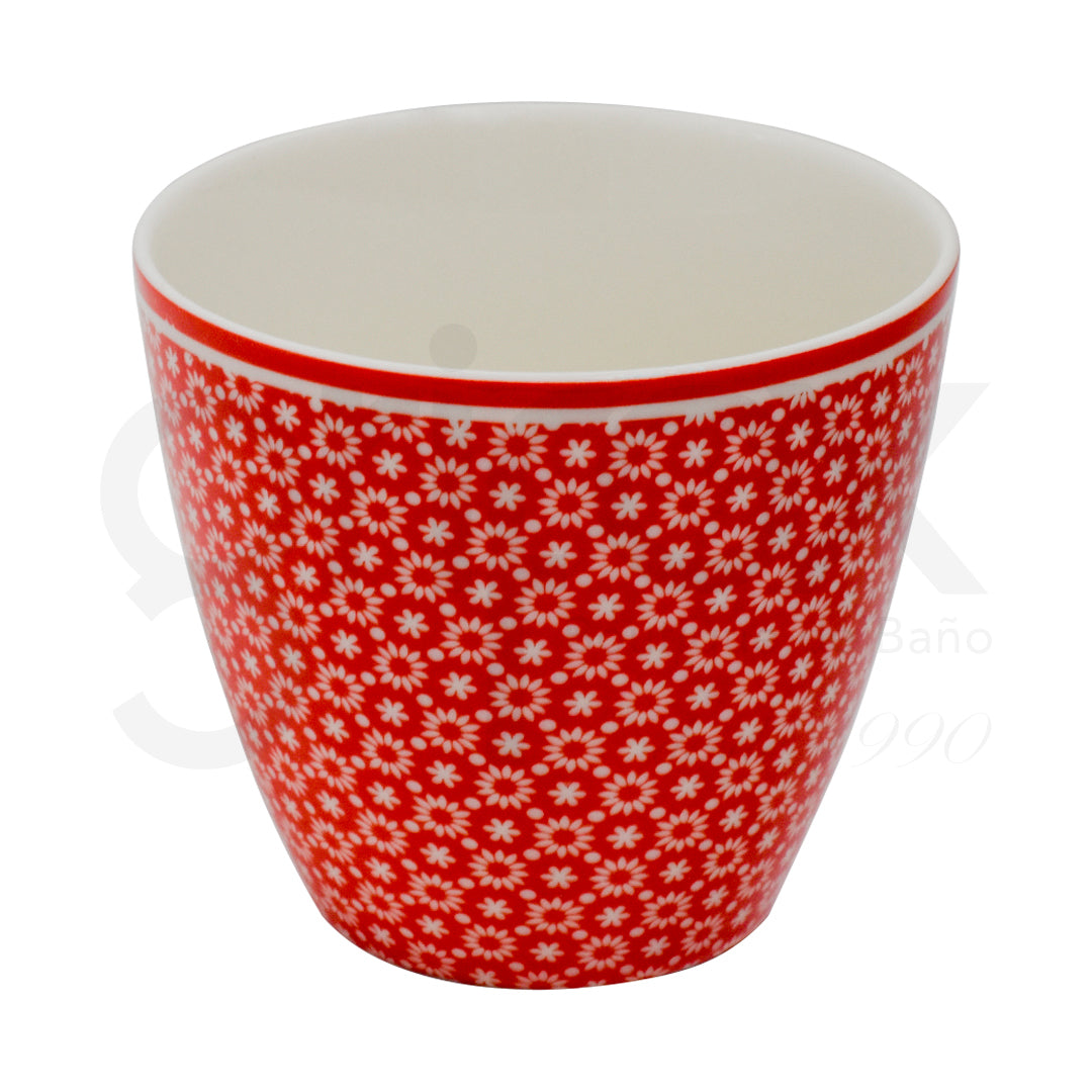 Taza Para Chocolate Rojo Lina