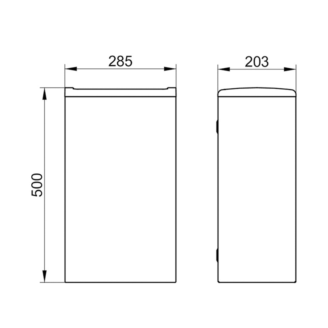 Papelera De Pared 25 Lt Moll