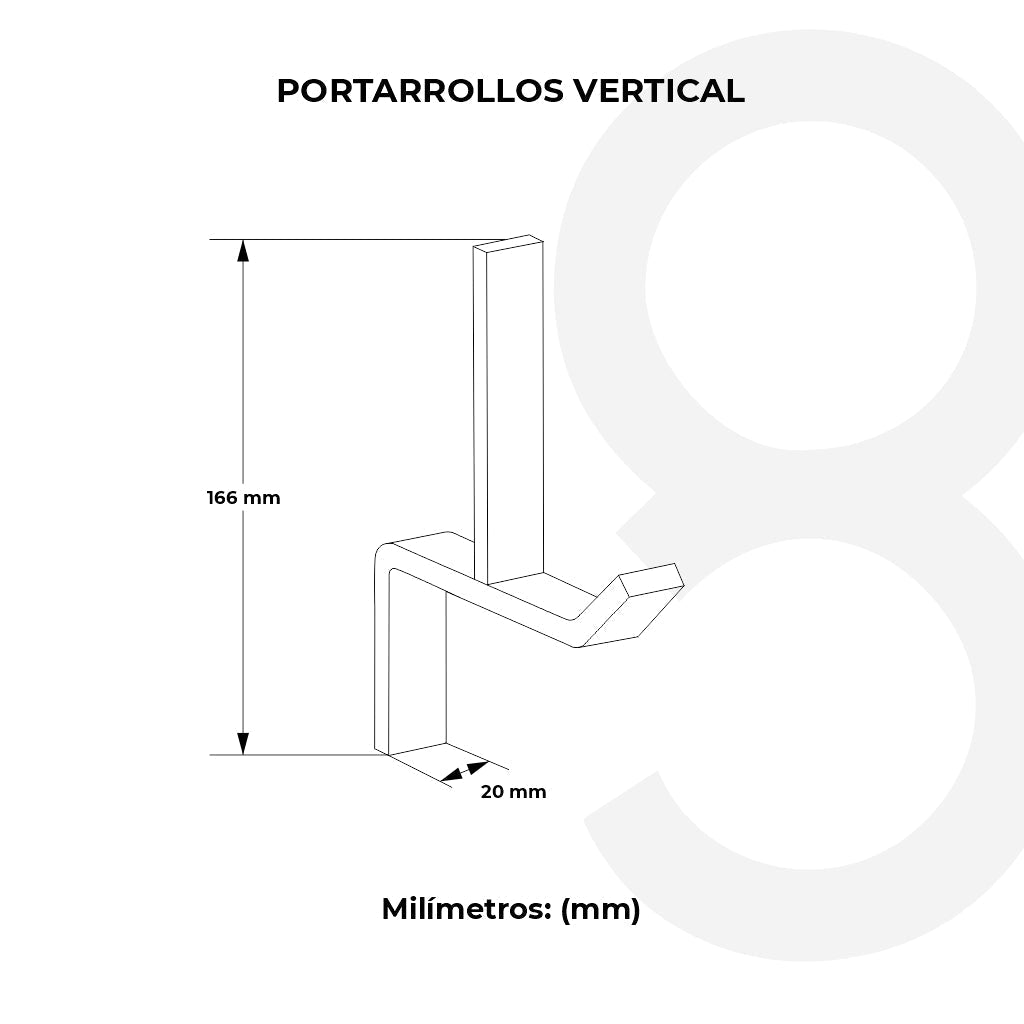 Portarollo Vertical