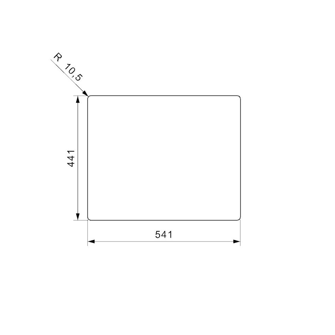 Lavaplatos Sencillo 500*440Mm