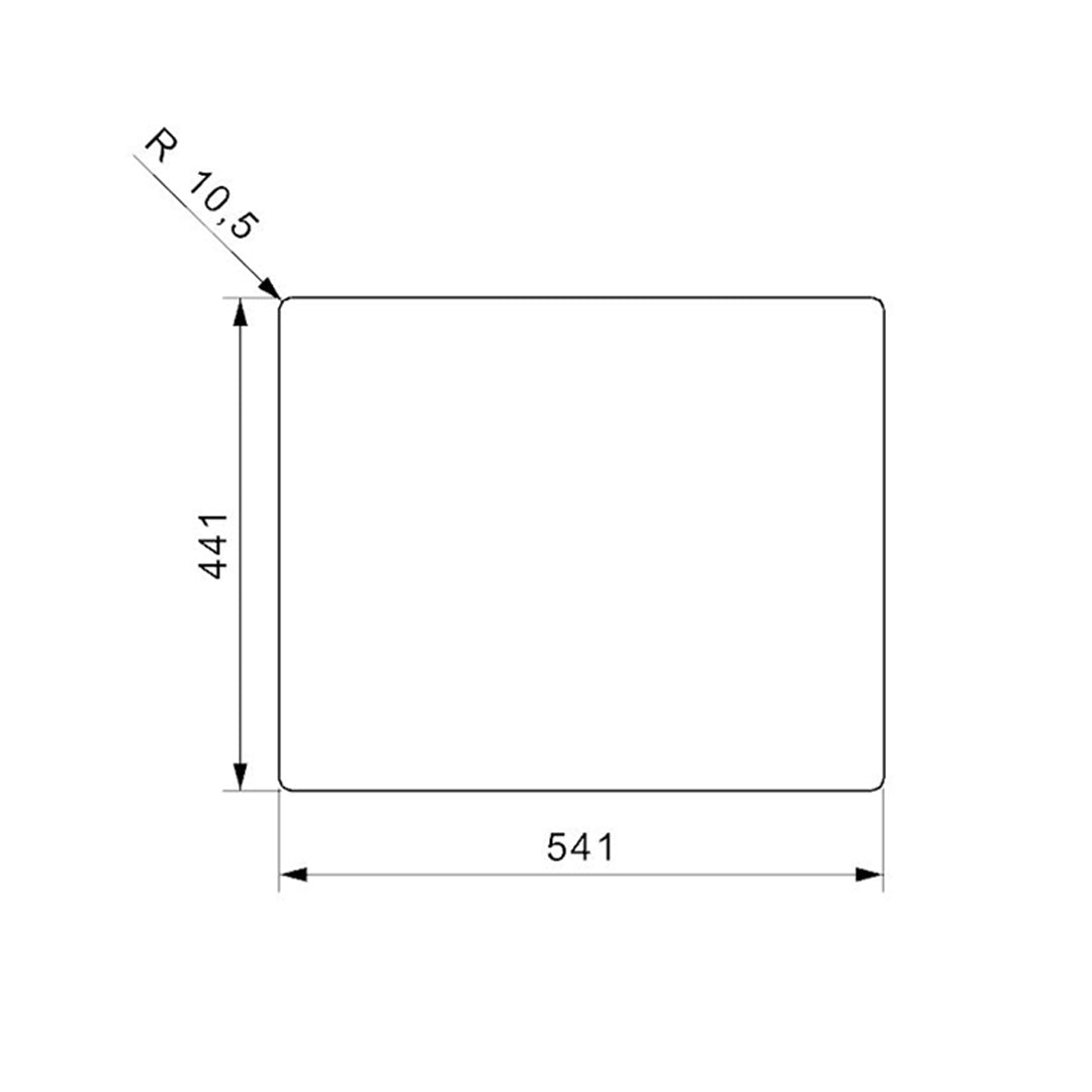 Lavaplatos Sencillo 500*440Mm