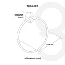 Cambiar a la imagen Toallero Anilla Flora 2