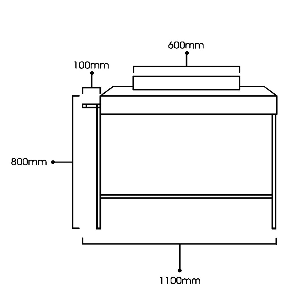 Mueble Bajo Con Poceta Vinci