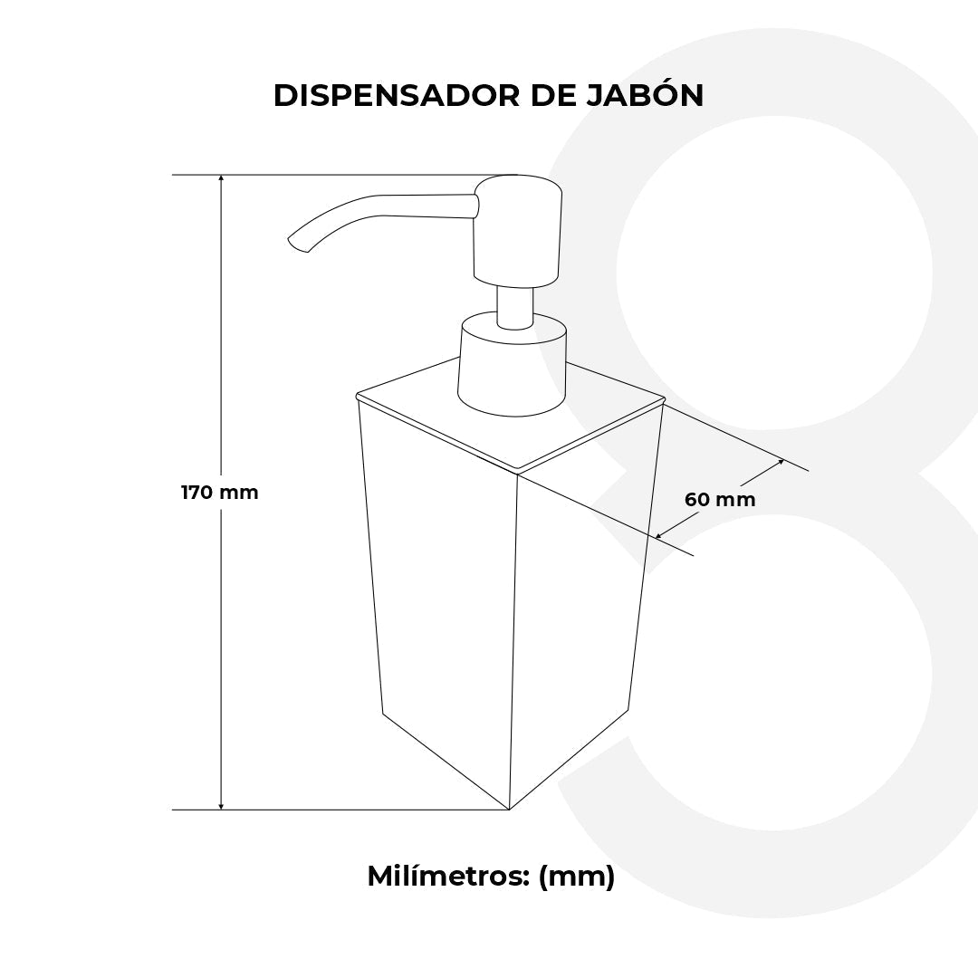 Dispensador Sobreponer (Cuadrado)