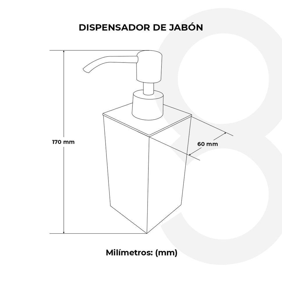 Dispensador Sobreponer (Cuadrado)