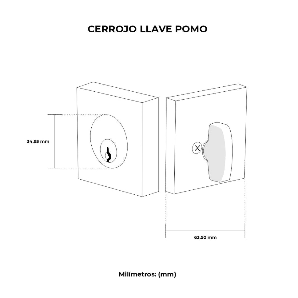 Cerrojo Llave Mariposa