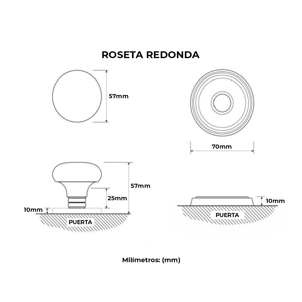 Cerradura Pomo / Puertas Interiores