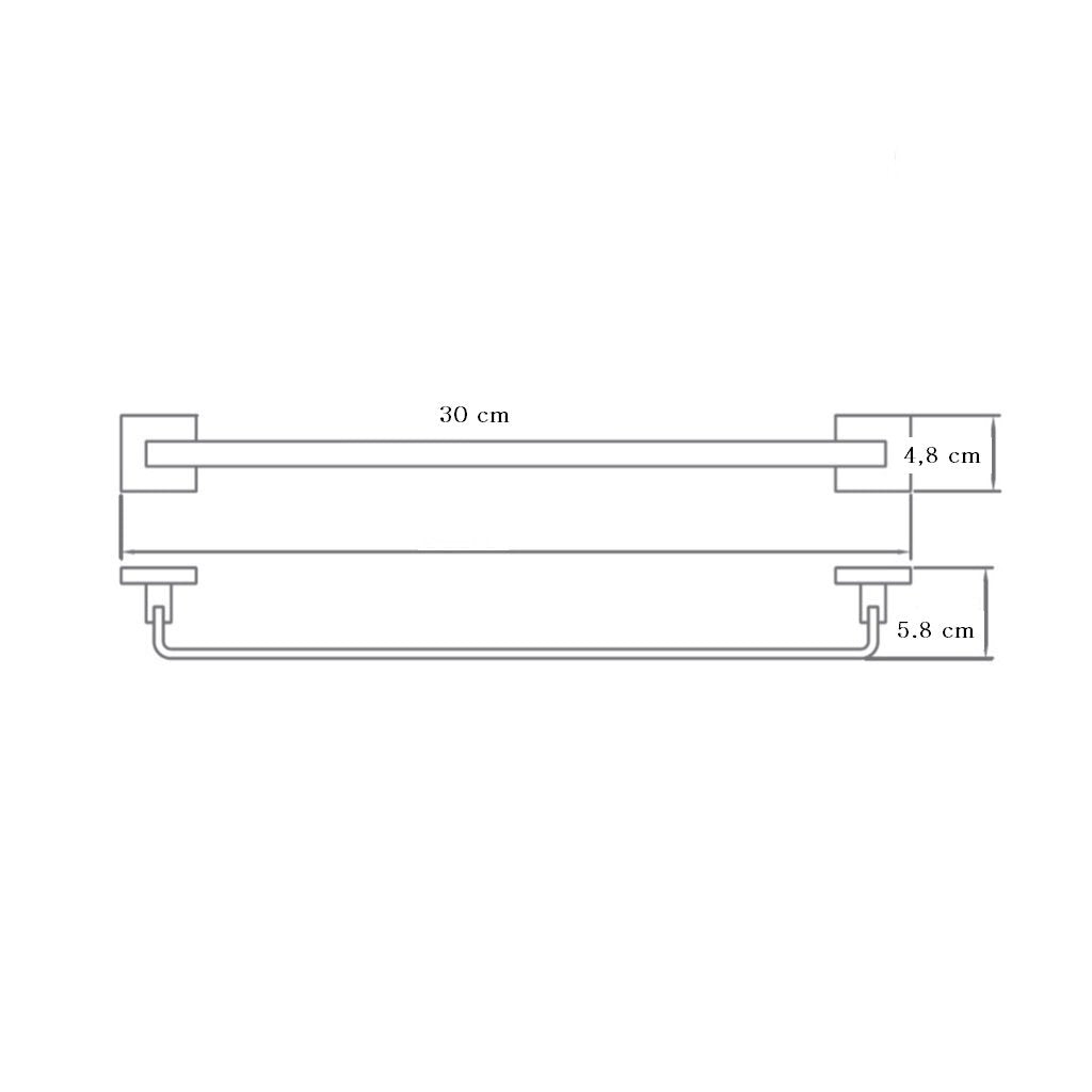 Toallero Barra 27 Cm