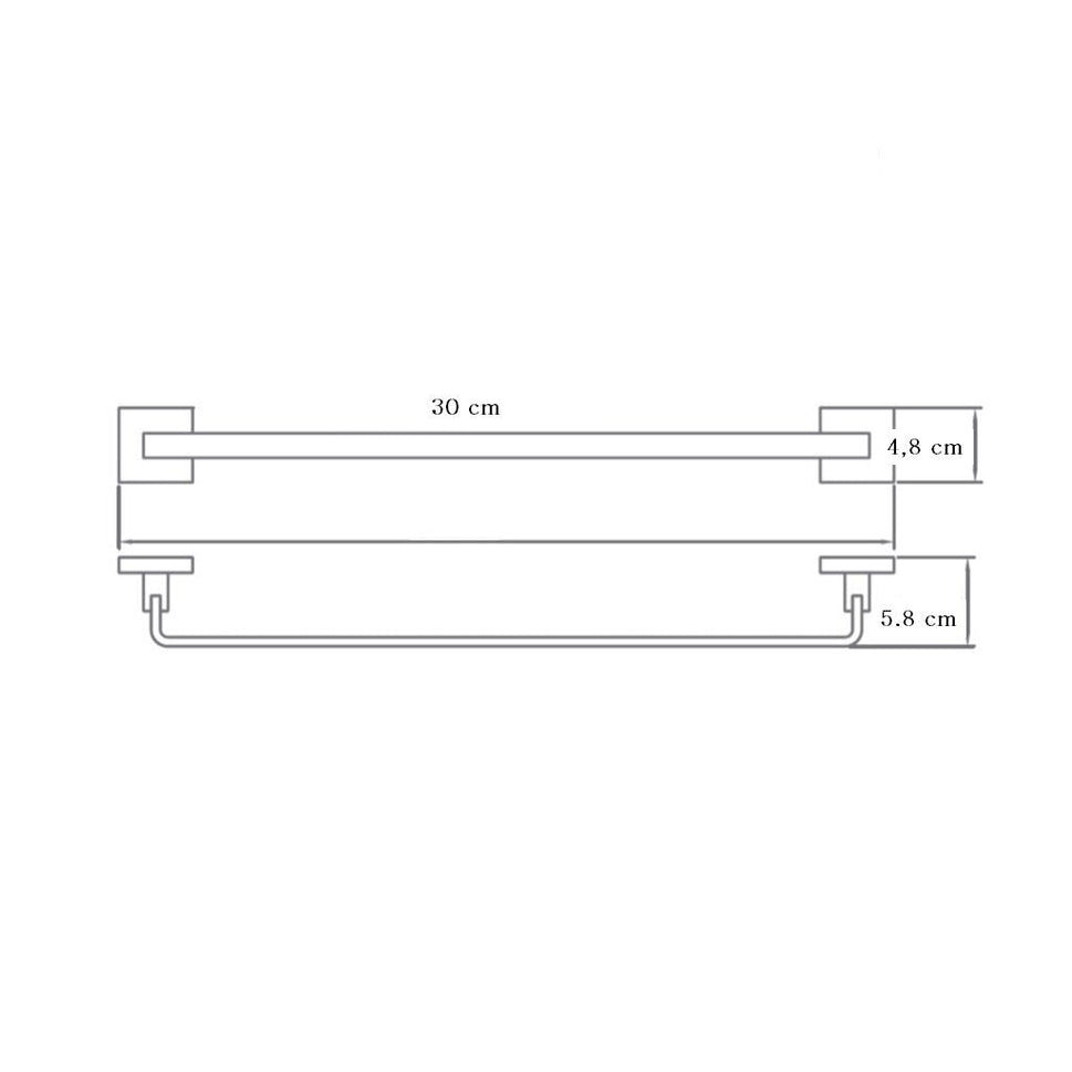 Toallero Barra 27 Cm