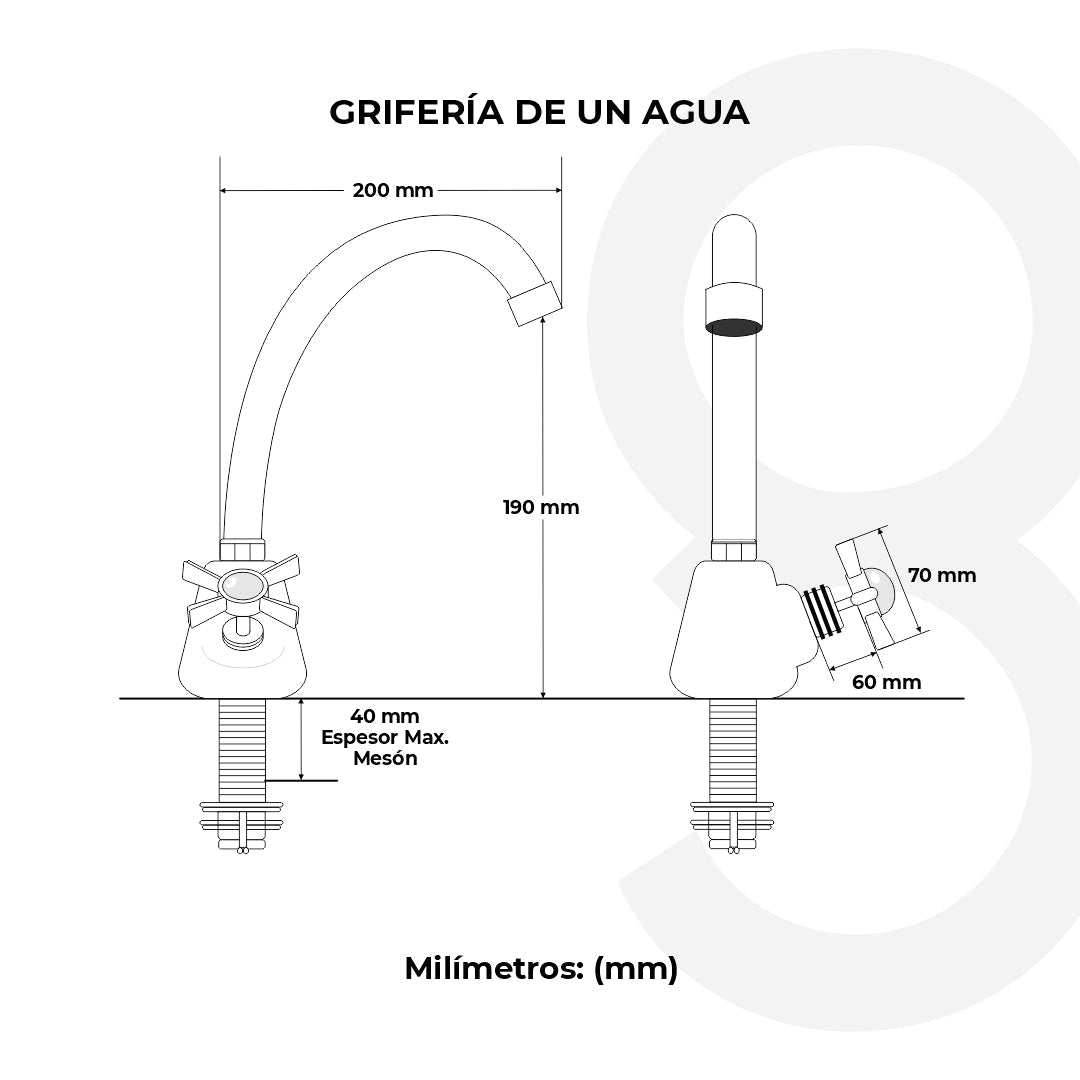 Grifería De 1 Agua