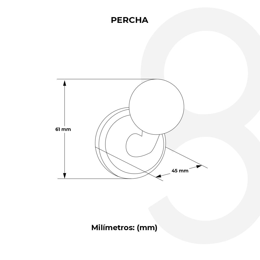 Percha Sencilla Cromo