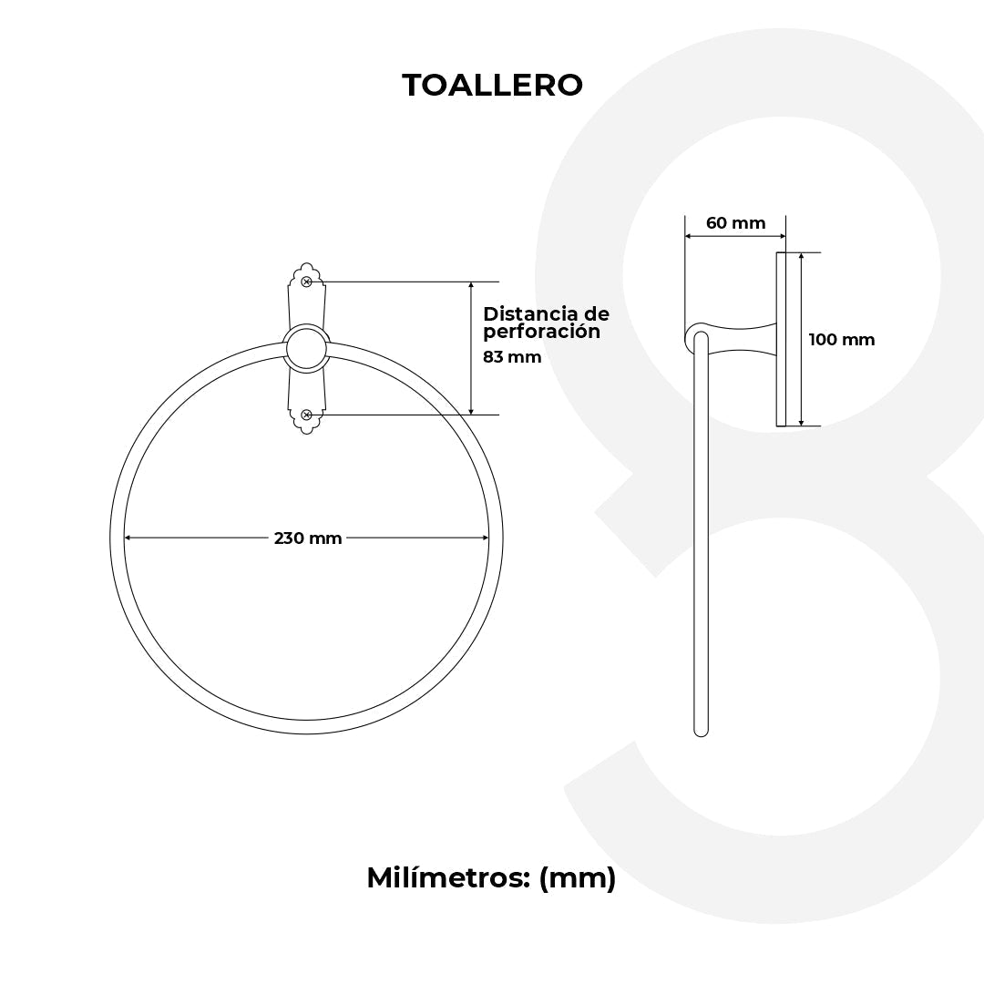 Toallero Anilla Clásica