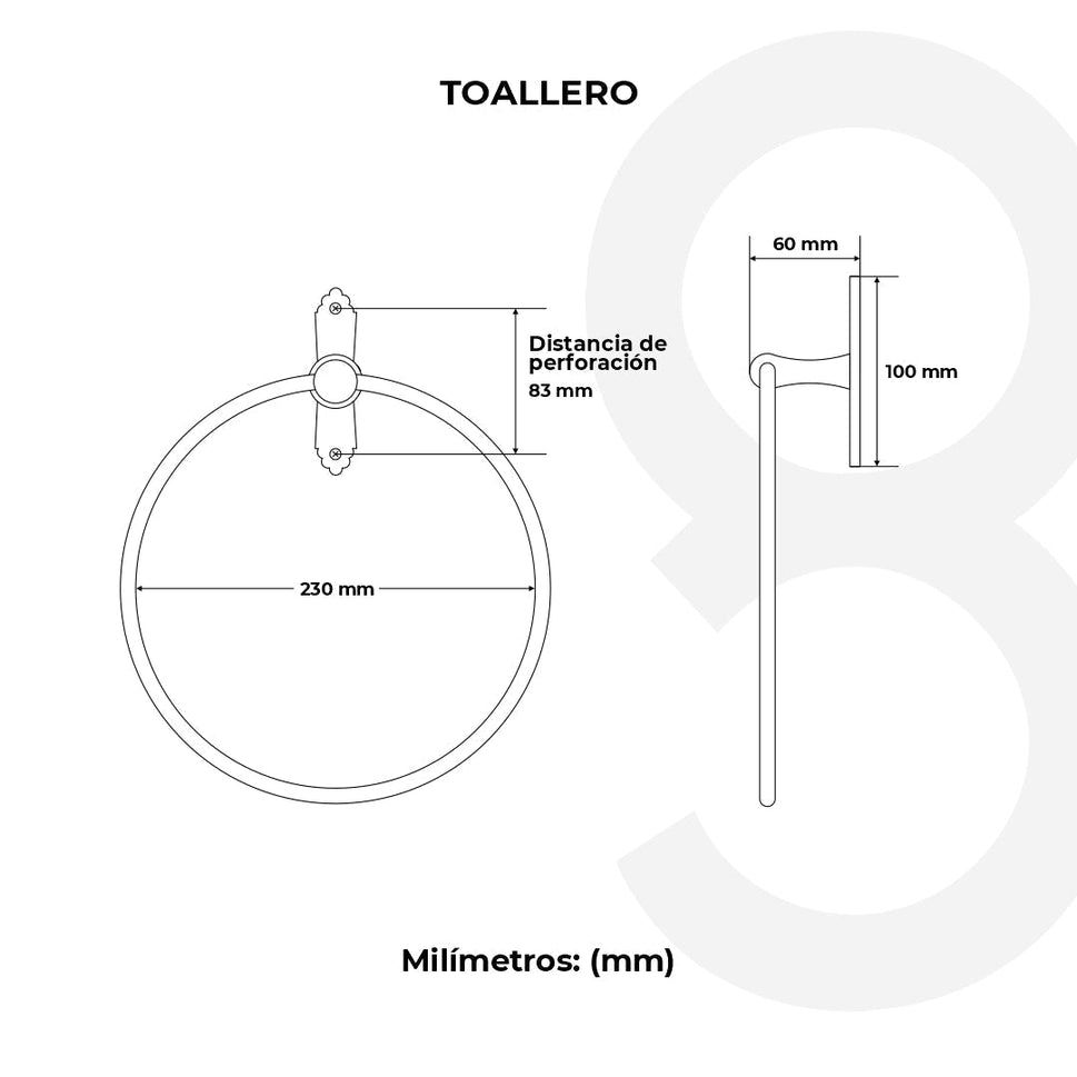 Toallero Anilla Clásica