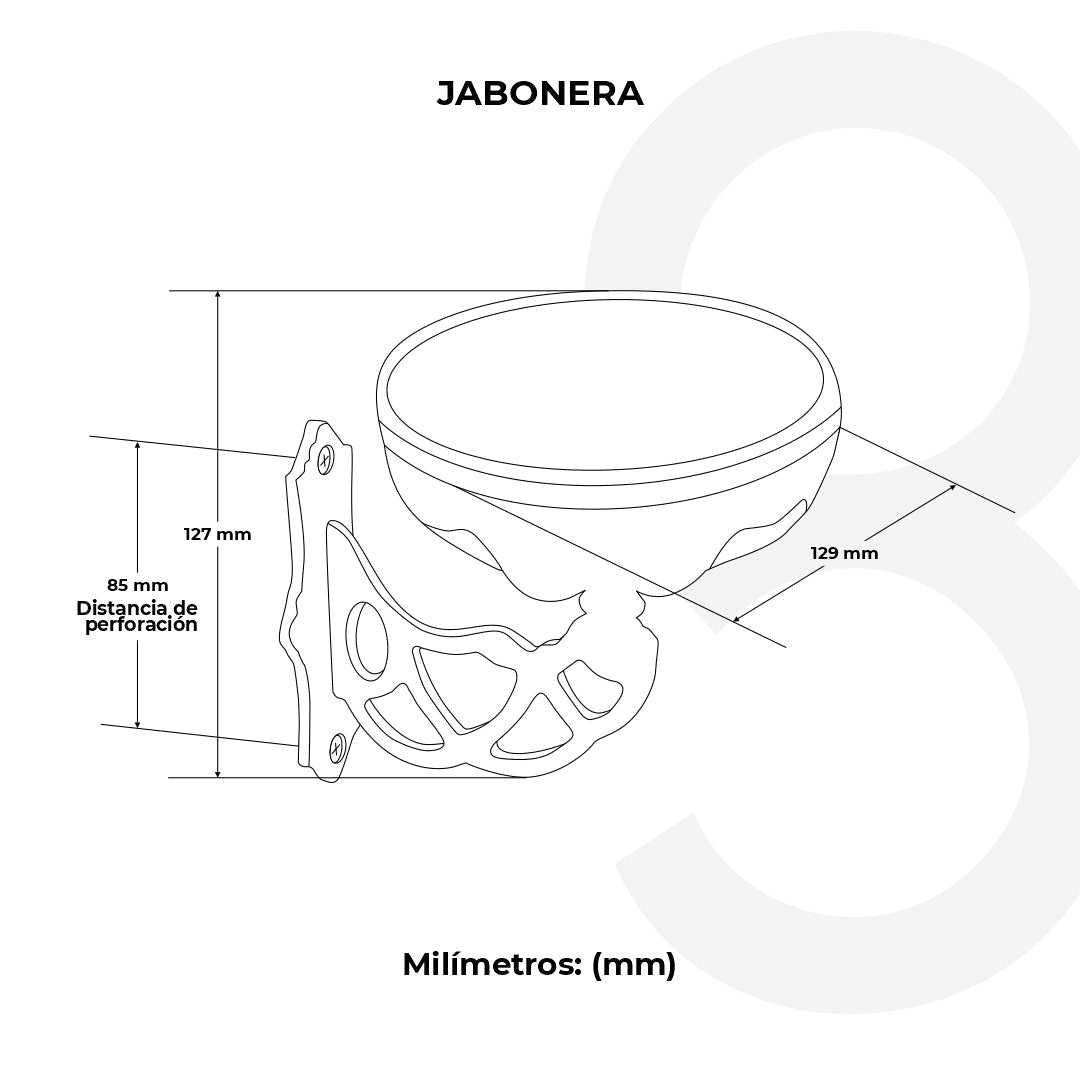 Jabonera De Pared Clásica