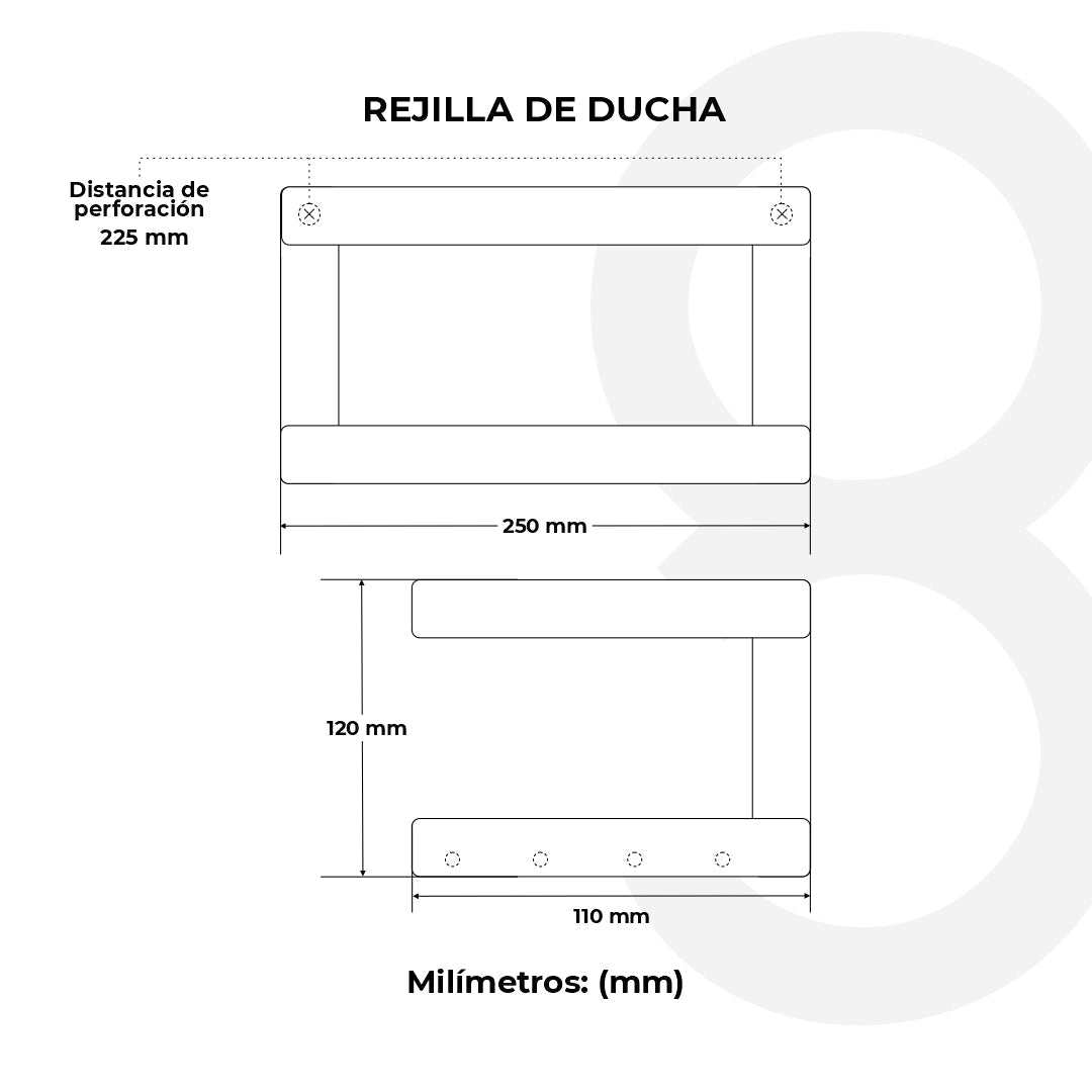 Rejilla De Ducha Sencilla